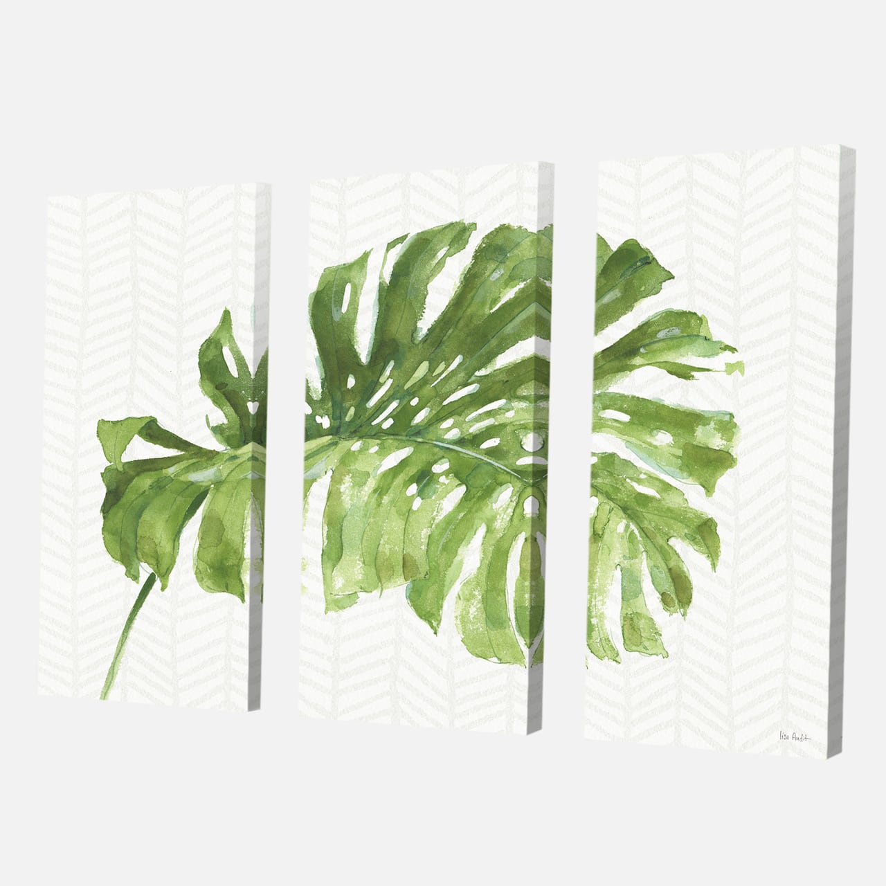 Designart - Mixed Botanical Green Leaves V - Cottage Canvas Art